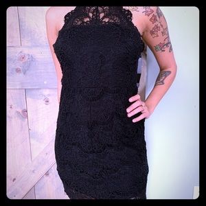 ⭐️Free people Black lace dress